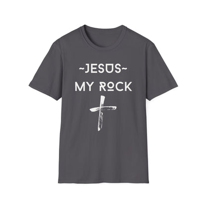 Jesus My Rock Cross T-Shirt
