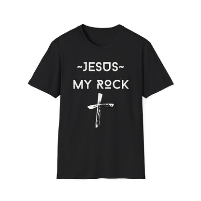Jesus My Rock Cross T-Shirt
