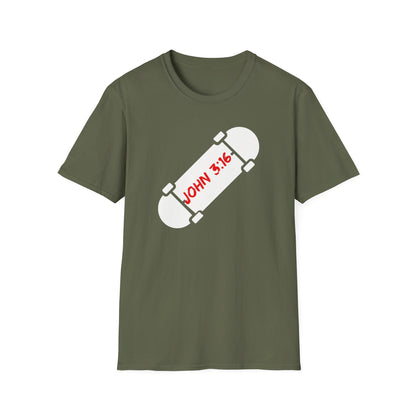 John 3:16 Skateboard T-Shirt