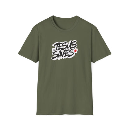 Jesus Saves Graffiti T-Shirt