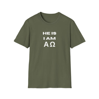 He Is I AM Alpha Omega T-Shirt