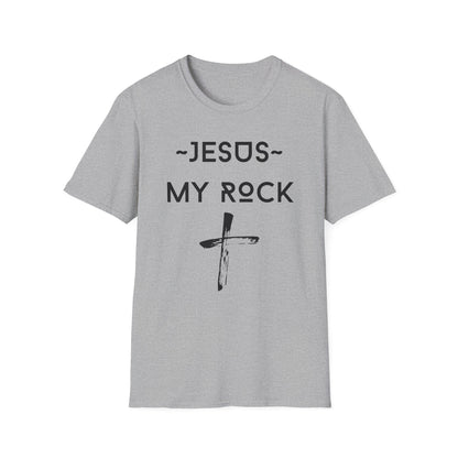 Jesus My Rock Cross T-Shirt