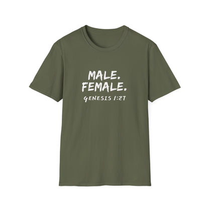 Male Female Genesis 1:27 T-Shirt