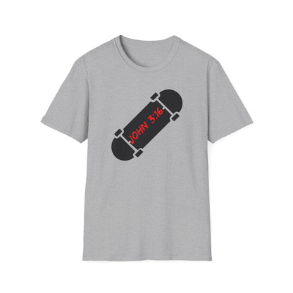 John 3:16 Skateboard T-Shirt