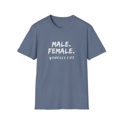 Male Female Genesis 1:27 T-Shirt