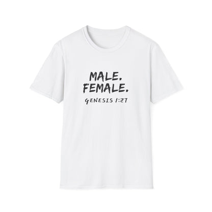 Male Female Genesis 1:27 T-Shirt
