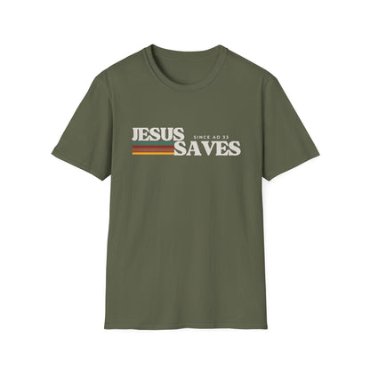 Jesus Saves Retro T-Shirt