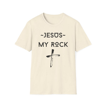 Jesus My Rock Cross T-Shirt
